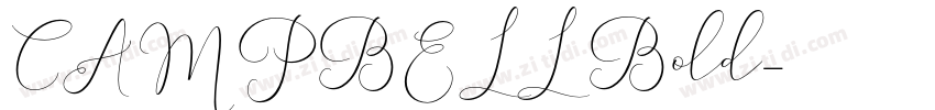 CAMPBELL Bold字体转换